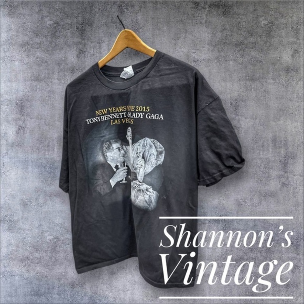 Lady Gaga & Tony Bennett New Years Eve 2015 Las Vegas Size XXL T-Shirt A34